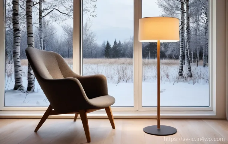 주말 언플러그드 시간 관리 아이디어 - **Prompt:** A cozy and serene reading nook in a Scandinavian-style home. A casually dressed adult, w...